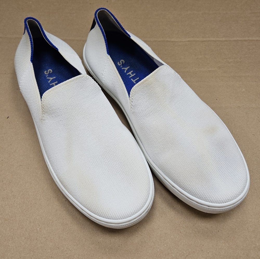 Rothy's The Original Slip On Sneaker Womens White Low Top Casual Shoes 7